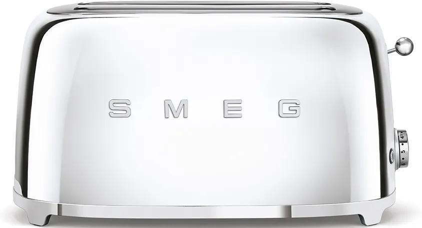 Toaster, nuanța crom, 50's Retro Style P2x2 1500W - SMEG