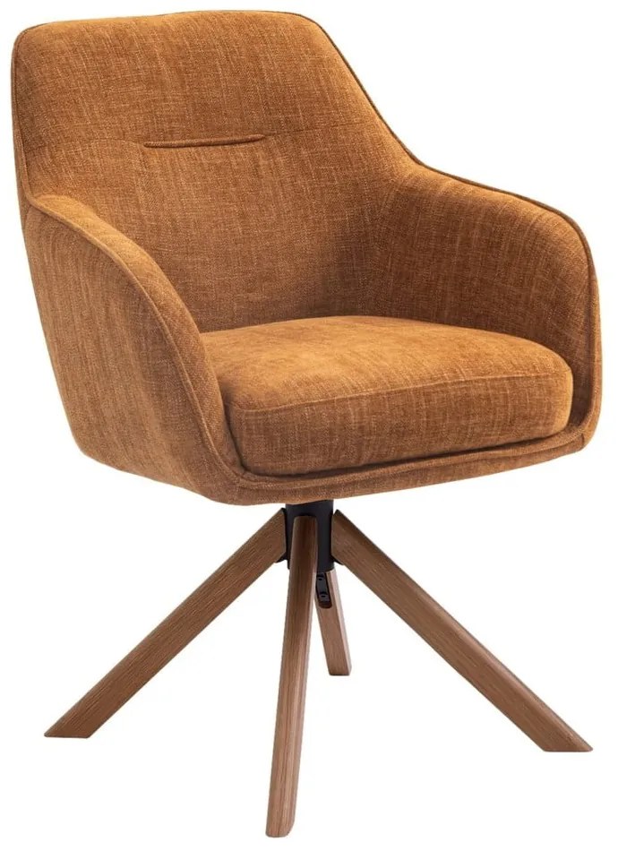 Set de scaune de sufragerie portocaliu 2 buc. tapițat Avola – Unique Furniture