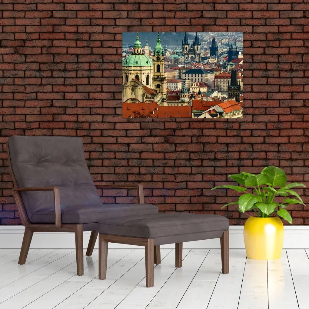Tablou - Panorama din Praga (70x50 cm)
