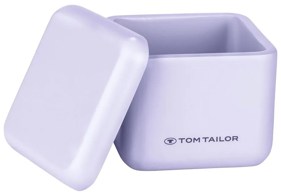 Organizator de baie mov pentru dischete demachiante din polirășină Tom Tailor T-Rounded – Wenko