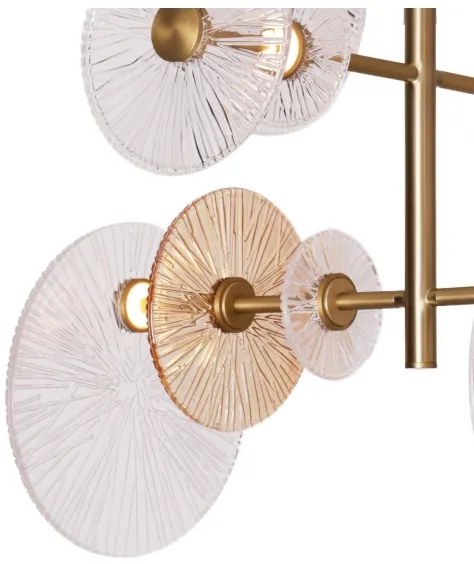 Lustră LED pe tijă MAXLIGHT P0541 ALLURE 14xLED/5W/230V d. 60 cm auriu