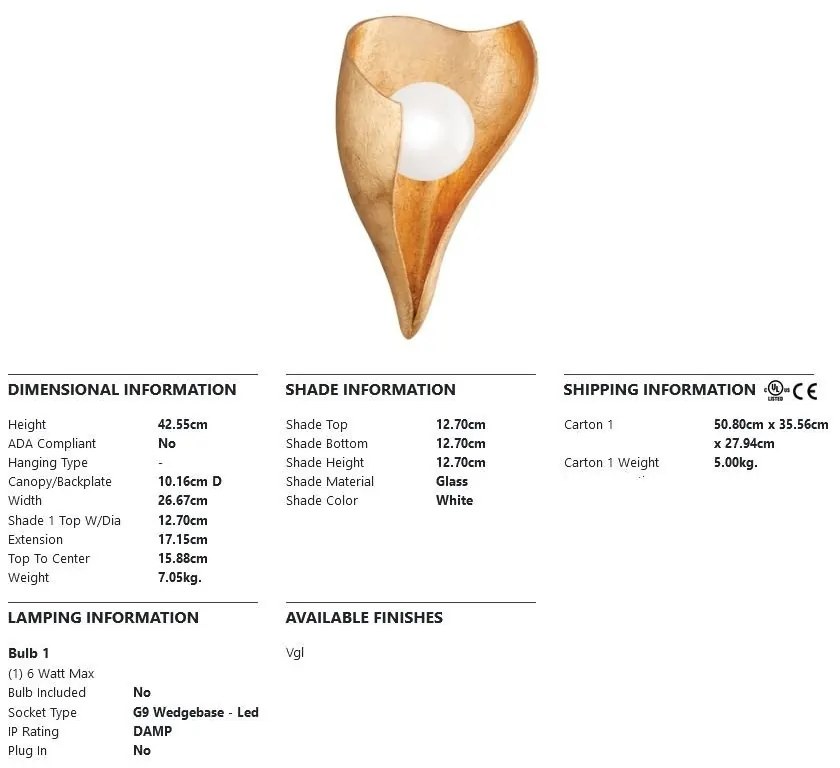 Aplica de perete design deosebit MOONSTONE