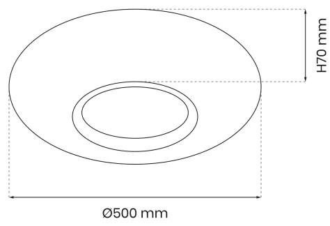 Plafonier LED reglabil TOKYO 48W 230V 3000-6000K cu telecomandă