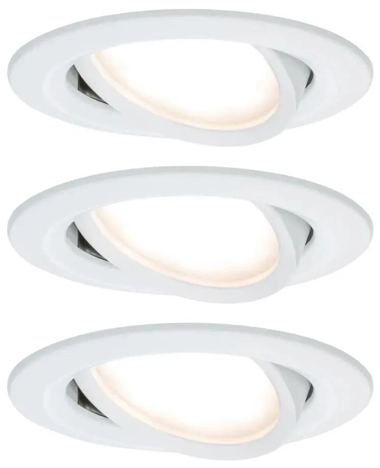 SET 3x corp de iluminat dimabil încastrat Paulmann 93485 LED/6W IP23 NOVA 230V