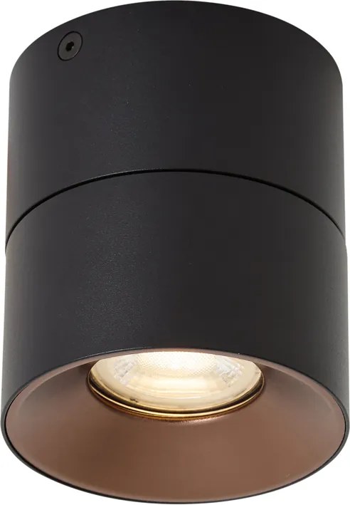 Spot aplicat modern negru GU10 50mm orientabil - Echo
