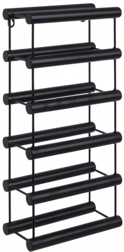 Suport negru din metal pentru 6 sticle, Moriz Bizzotto