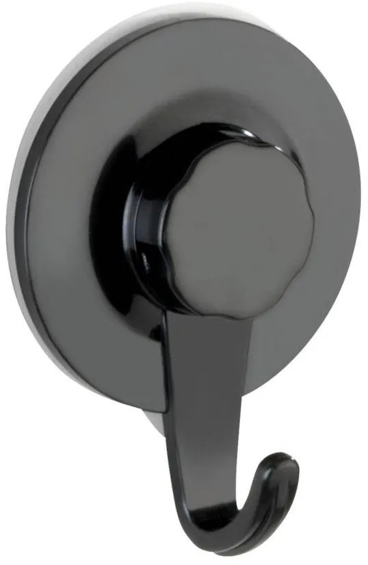 Cuier pentru baie VALENZA, Static - Loc, negru, WENKO