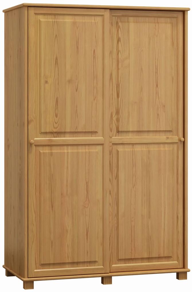 Dulap din lemn de pin 120 cm uși glisante 2D nr8 culori