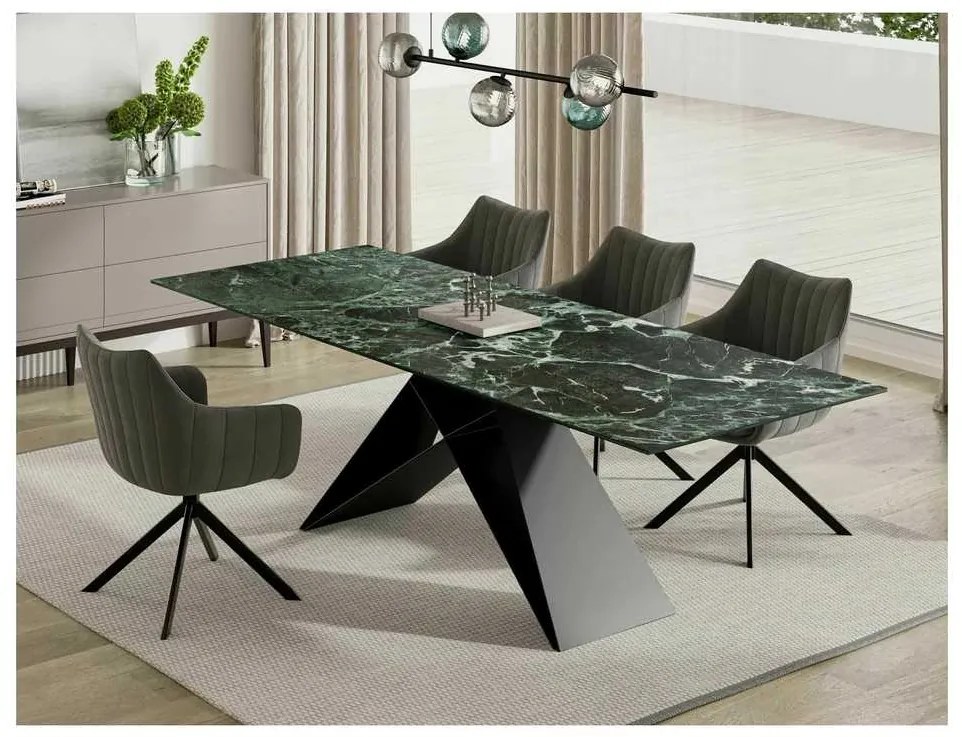 Masă de bucătărie Westin II 160 x 90 cm, verde închis