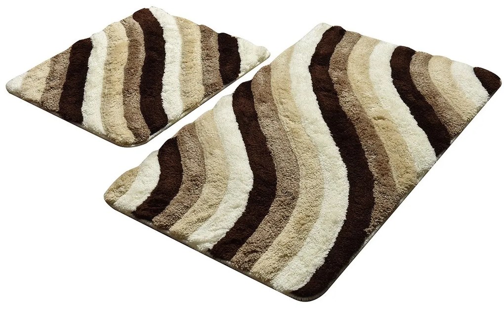 Set covoraș de baie (2 bucăți), Multicolor, 60x50 cm