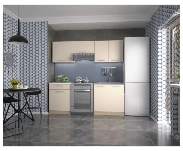 Set Mobila Bucatarie MARIJA 200m Sonoma/Vanilie