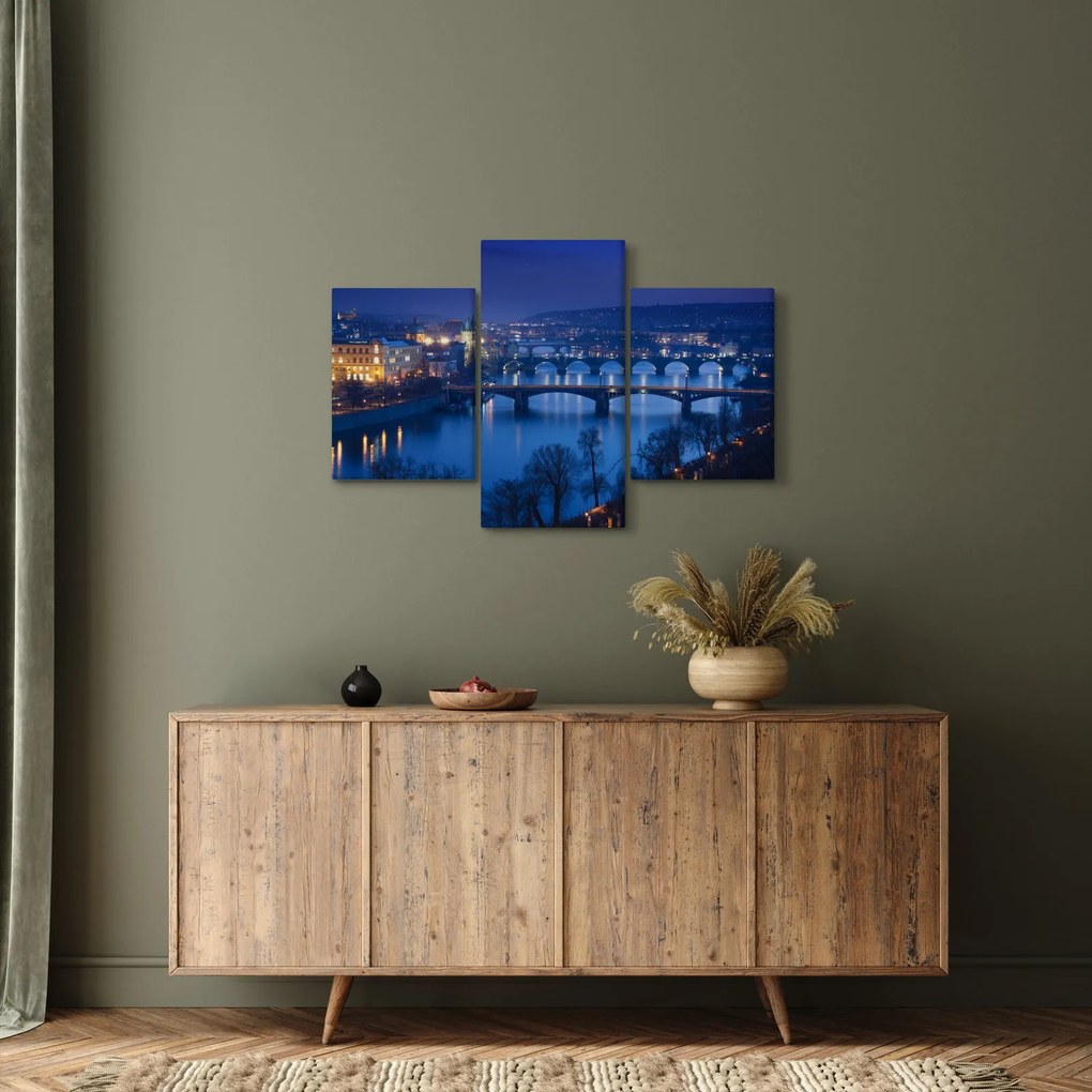 Tablou cu podurile din Praga (90x60 cm)