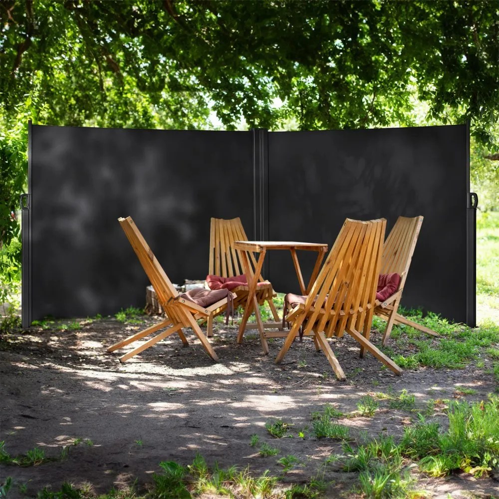 Markiză laterală pentru terasă 200×600 cm - antracit