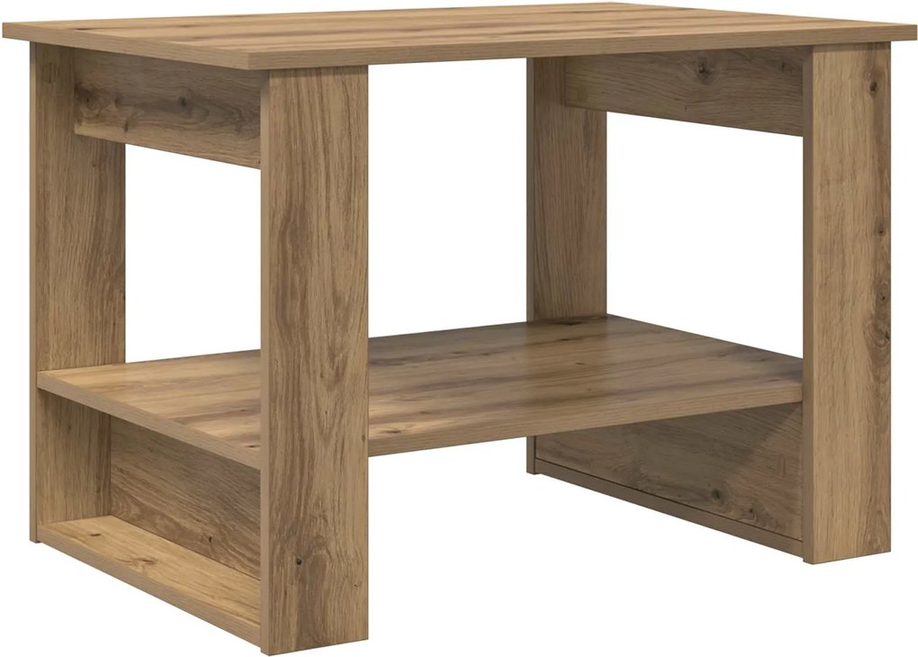 vidaXL Masă de cafea Stejar Artizanal 72 x 50 x 50 cm Lemn compozit