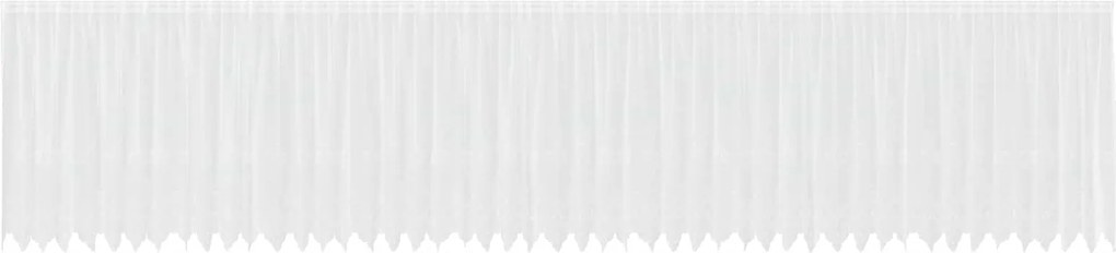 vidaXL Cortină din Dantelă cu perdele Alb 140 x 1200 cm Poliester