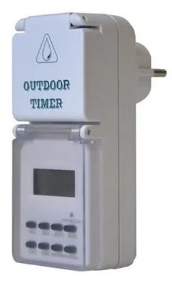 Comutator digital săptămânal exterior 16A/230V IP44 200 mAh