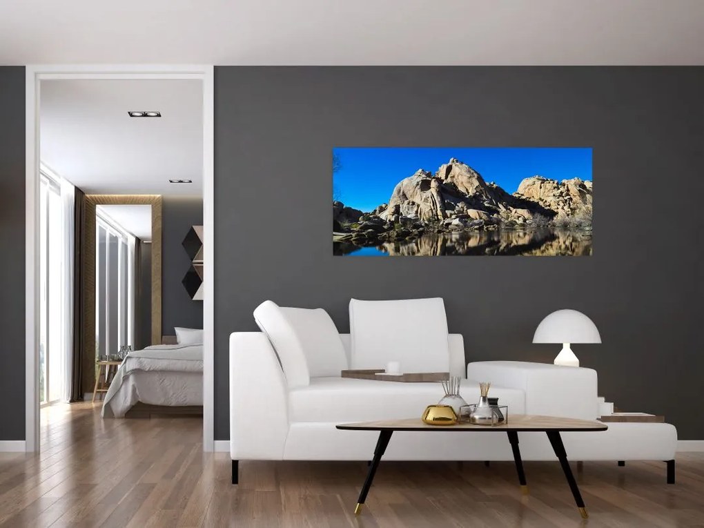 Tablou oglinzirea pietrelor (120x50 cm)