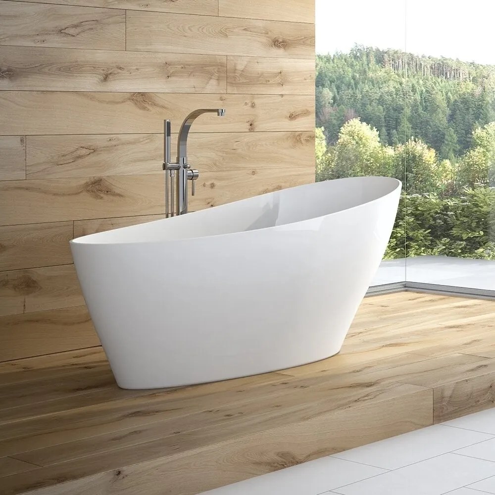 Cada freestanding Besco Keya alba 165x71 cm