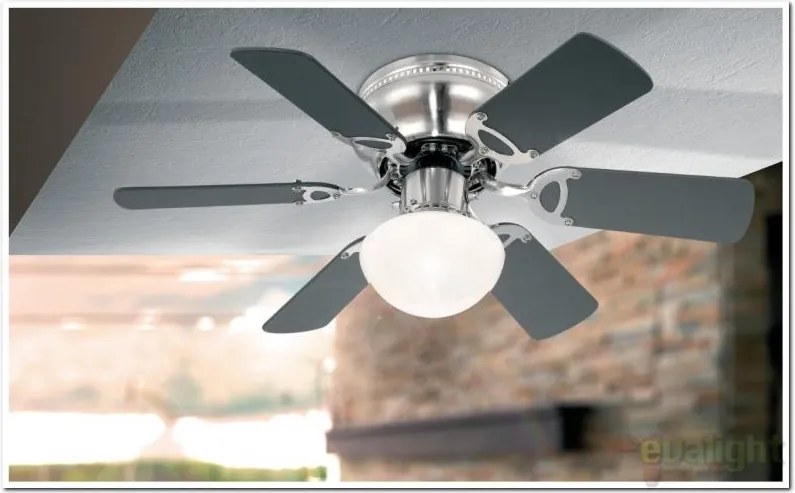 Lustra Ventilator cu palete ventilatie in doua culori Ugo 0307 GL