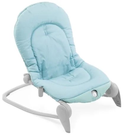 Chicco - Șezlong BALLOON Froggy pentru bebeluși, cu vibrații și melodii, 2xAA + 1xLR20, albastru