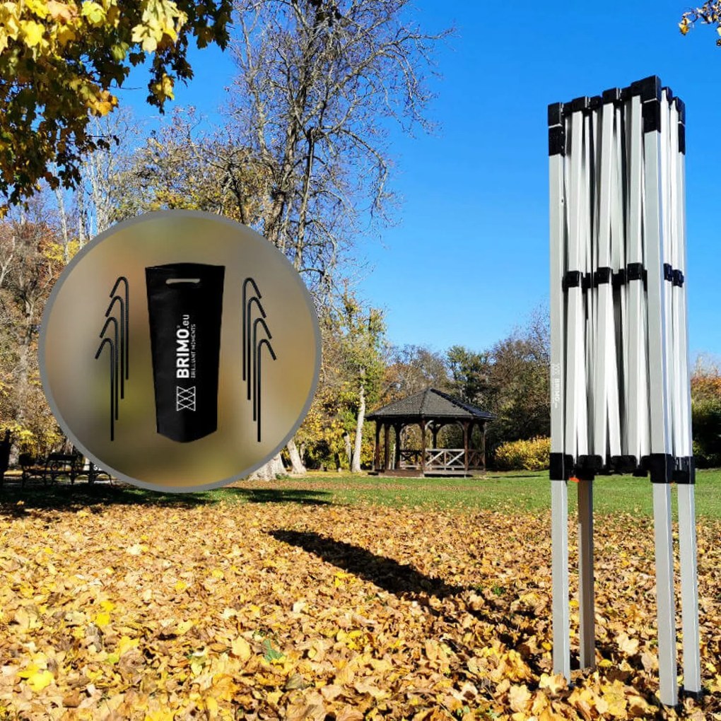 Cort pavilion pliabil 2x3m - fara 3 pereti - Portocaliu