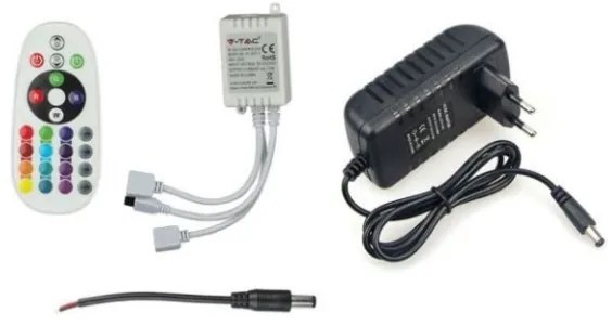 Bandă LED RGB 2x5m LED/4,8W/230V + telecomandă