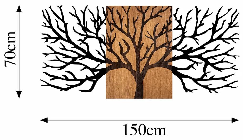 Accesoriu decorativ de perete din lemn Tree - 327