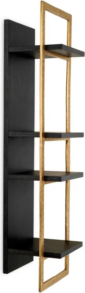 Raft de perete LUX Belcanto gri/ alama periata