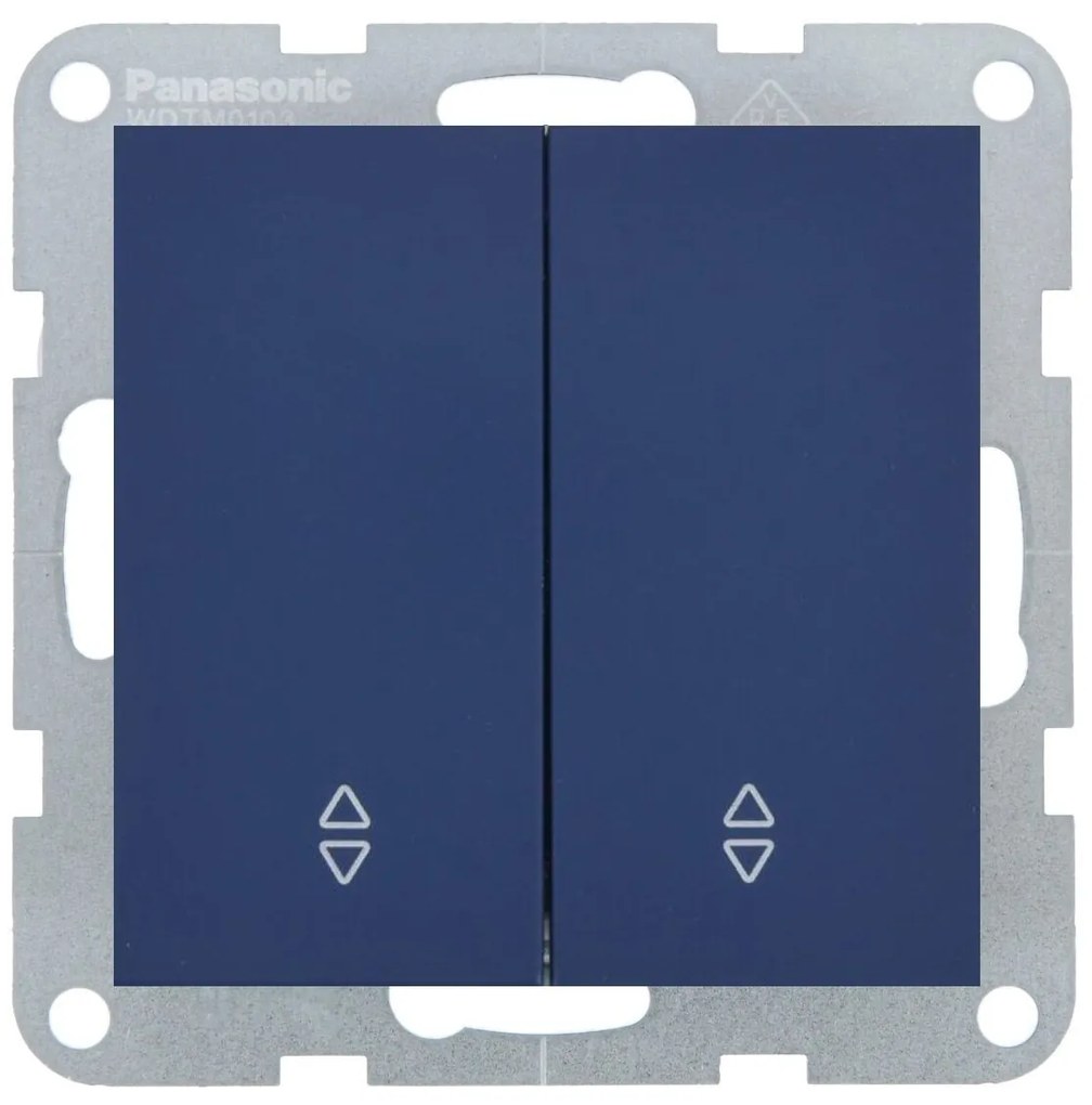 Intrerupator dublu cap scara 10A, IP20, Ocean, Panasonic Karre Plus 55 Soft Touch
