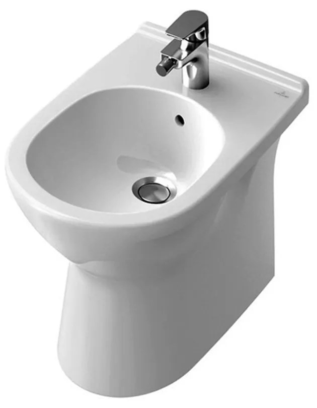 Bideu pe pardoseala Villeroy&Boch O.Novo  Back-to-Wall alb