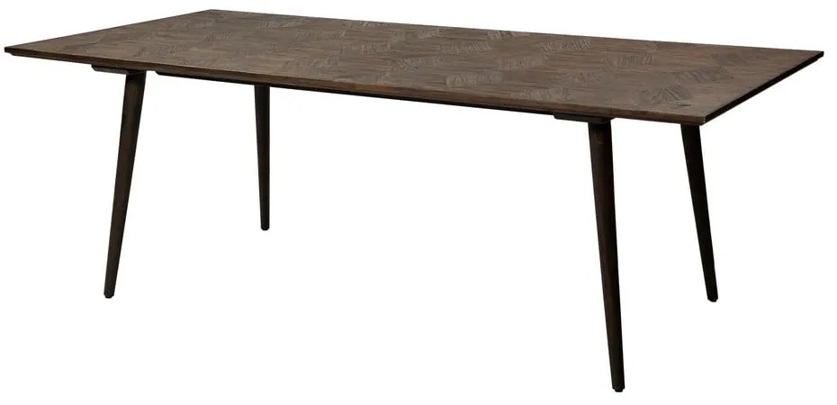 Masă de dining cu aspect de lemn de ulm 100x220 cm Diamond – DAN-FORM Denmark
