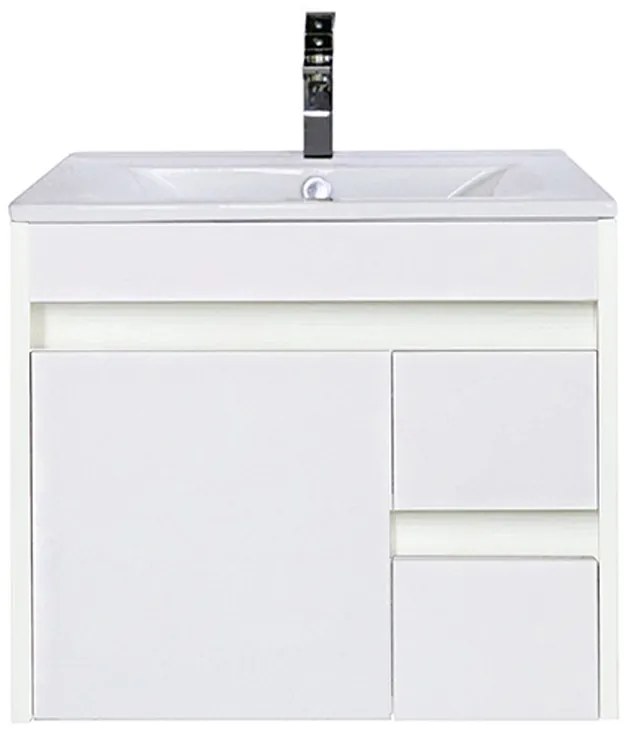 Mobilier de baie Luna 60 inferior cu lavoar alb