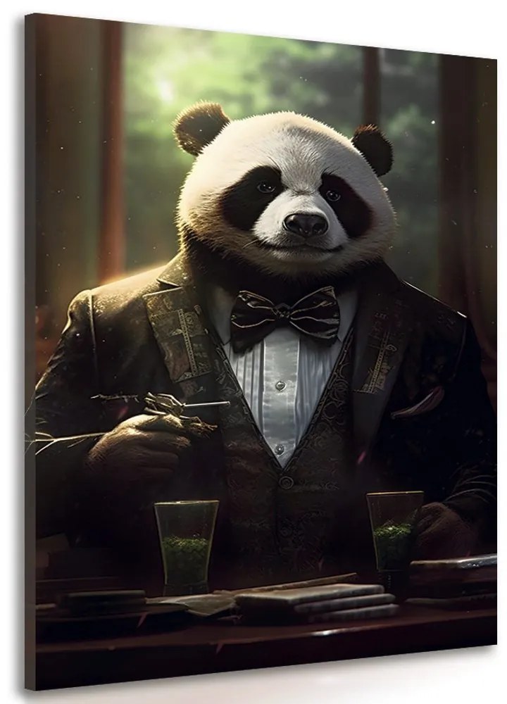 Tablou animal gangster panda