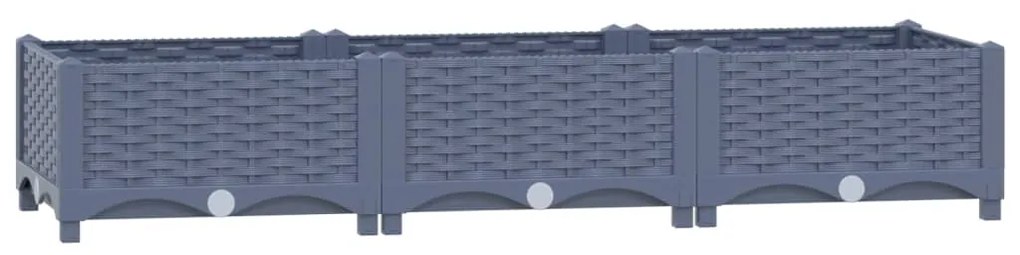 310399 vidaXL Strat înălțat, 120 x 40 x 23 cm, polipropilenă
