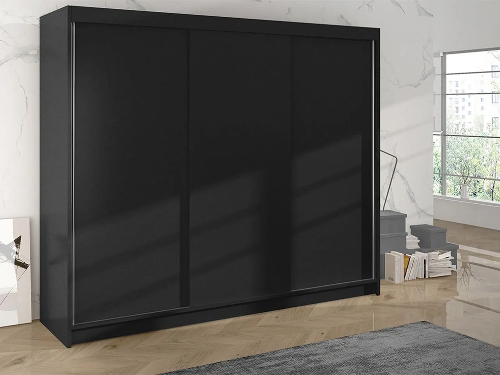 Garderoba Galiana II (negru). Promo -17%. 1054066