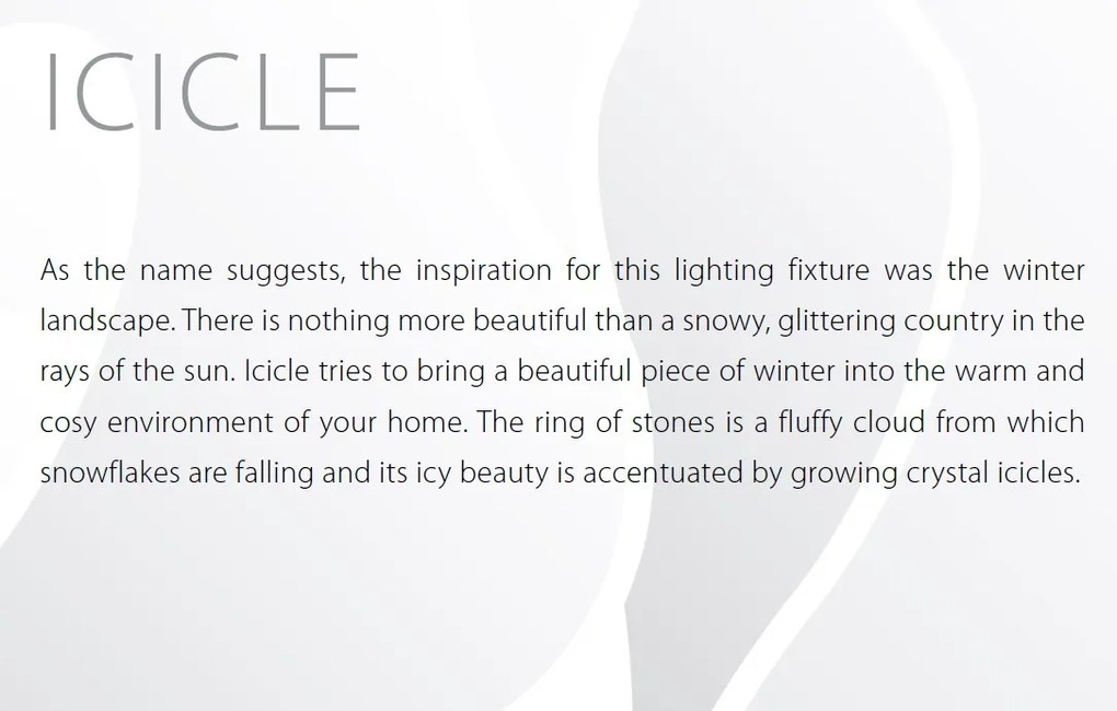 Aplica moderna Vision, design elegant Cristal Bohemia Exclusive ICICLE – WL