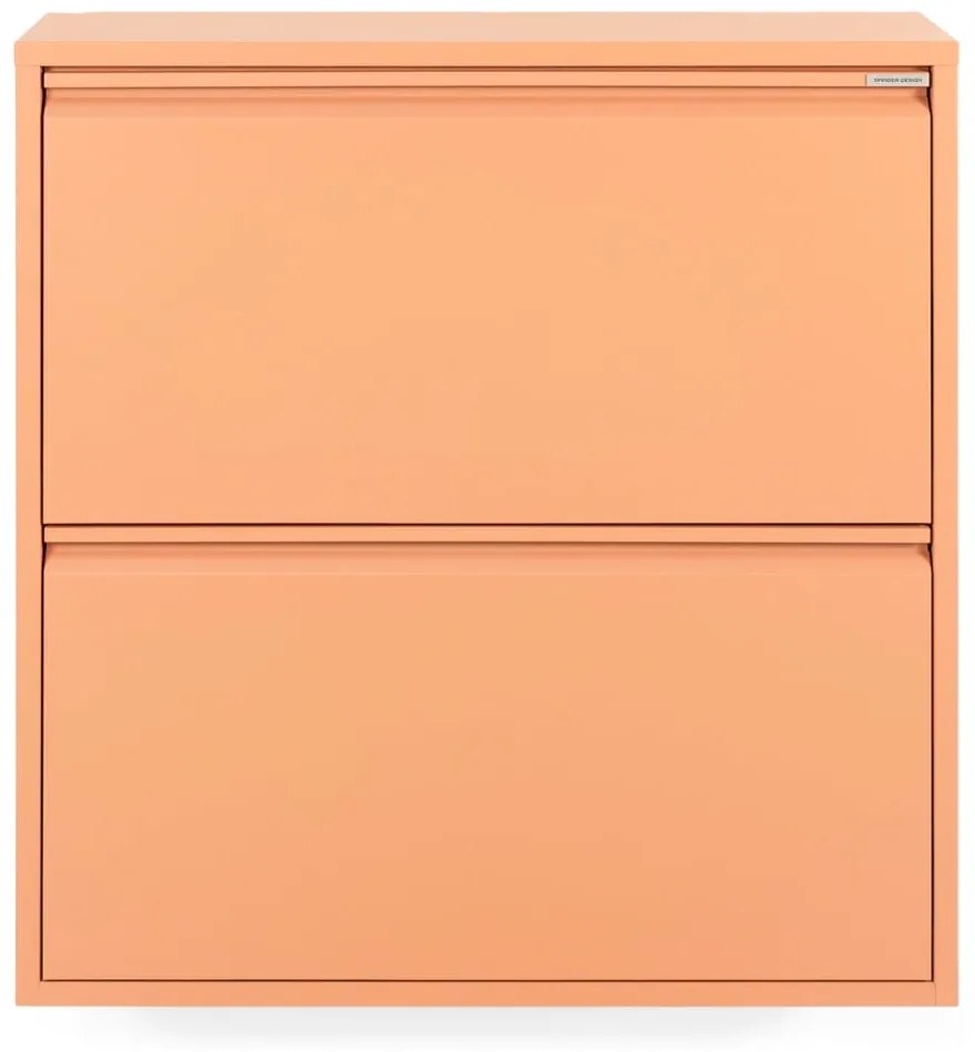 Pantofar somon cu deschidere înclinată din metal 75x77,5x22,5 cm Billy – Spinder Design