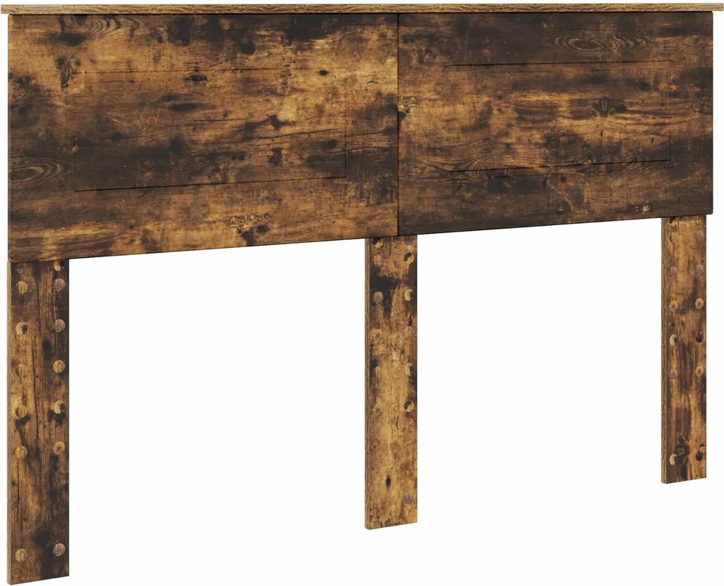 vidaXL Tăblie cap Stejar fumuriu 150 cm Lemn compozit