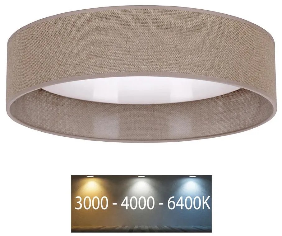 Plafonieră LED VELVET LED/12W/230V d. 30 cm 3000K/4000K/6400K Brilagi