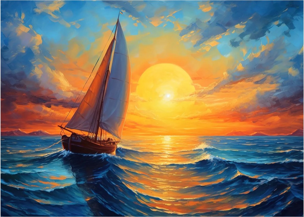 Tablou - Sailboats (70x50 cm)