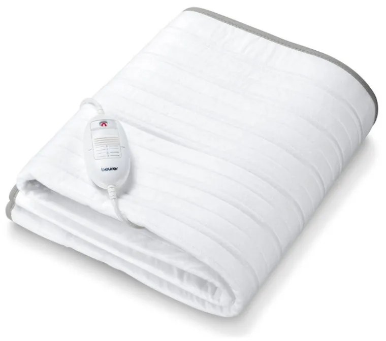 Saltea electrica Beurer TS 17, 100W, 3 trepte de temperatura, 150x80cm, Telecomanda, Respirabil, Alb