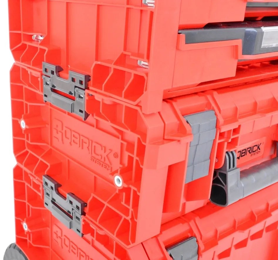 QBRICK SYSTEM PRO Cart 2.0 Red Ultra HD - Cutie de scule cu roți