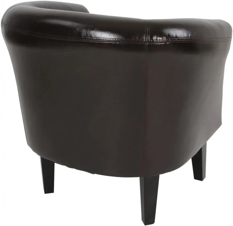 Fotoliu Chesterfield, 58 x 71 x 70 cm, maro