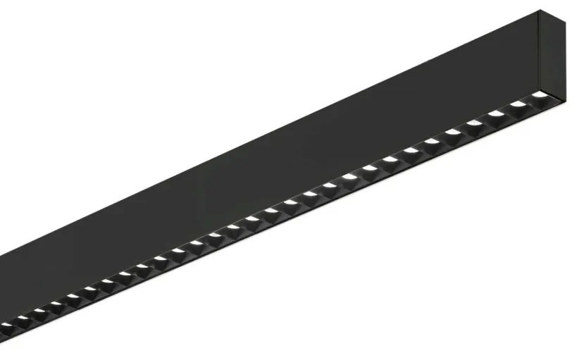 Lustra liniara cu lumina directa si indirecta STEEL Accent Black 4000K