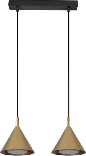 BRILAGI - LED Lustră suspendată pe cablu CONE DOUBLE 2xGX53/15W/230V auriu