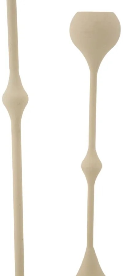 Mauro Ferretti Set Suport Lumânare Slimmy Crem 2 Bucăți Cm Ø 8X26-8X35 | Aosom Romania
