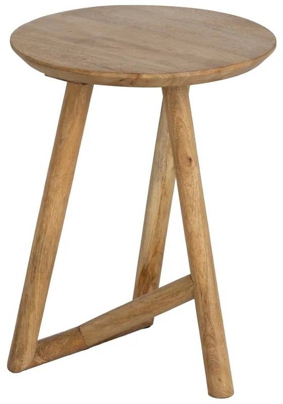 Măsuță auxiliară rotundă din lemn de mango ø 40 cm Mao – Ixia