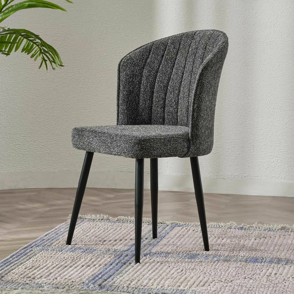 Set de scaune de sufragerie Rubi Anthracite, 2buc., 2 buc.