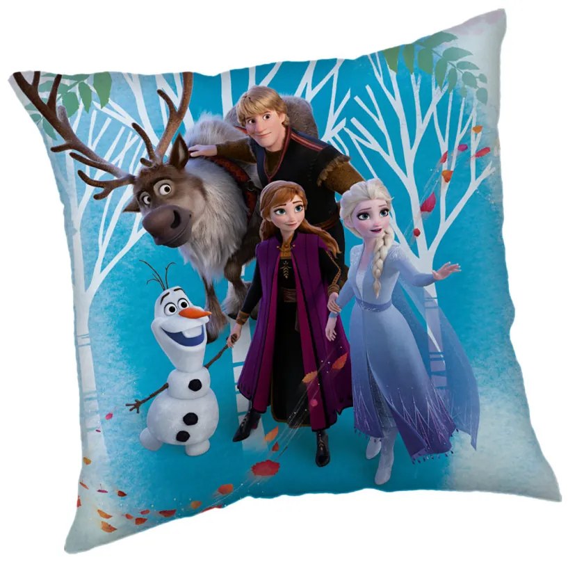 Disney Regatul de gheață Family pernă, pernă decorativă 40x40 cm