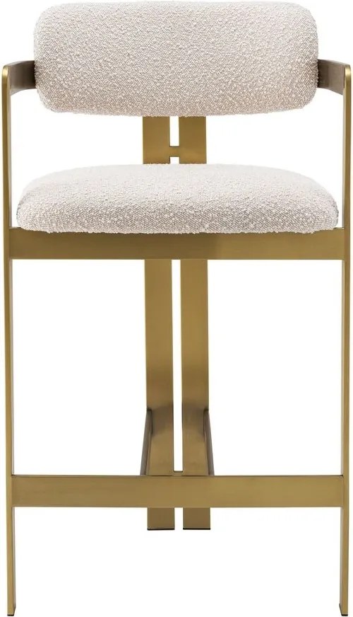 Scaun bar design LUX Donato Counter Stool, boucle crem 115049 HZ